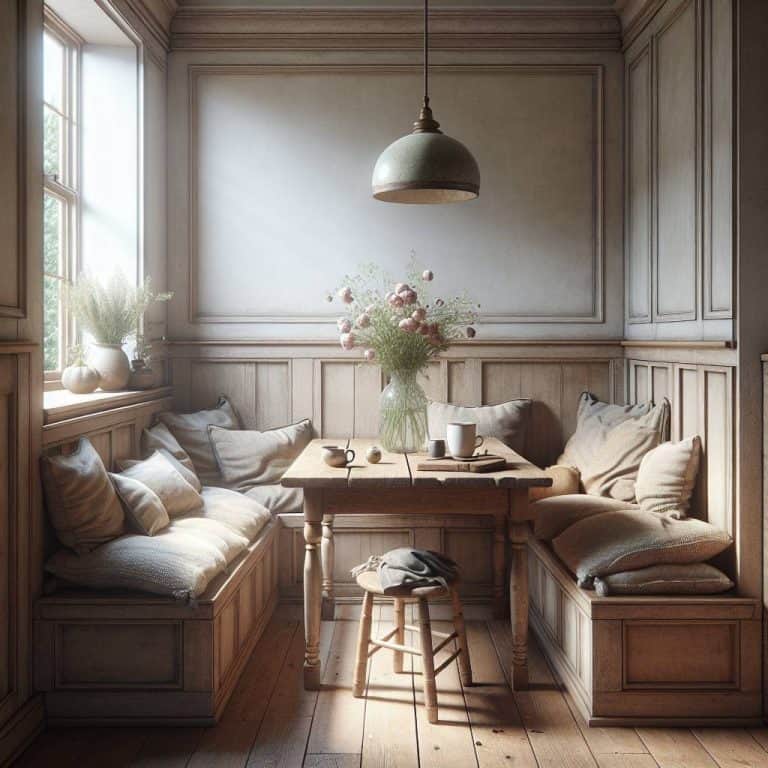 Transform Your Dining Space with Cozy Built-In Bench Dining - Bohemian ...