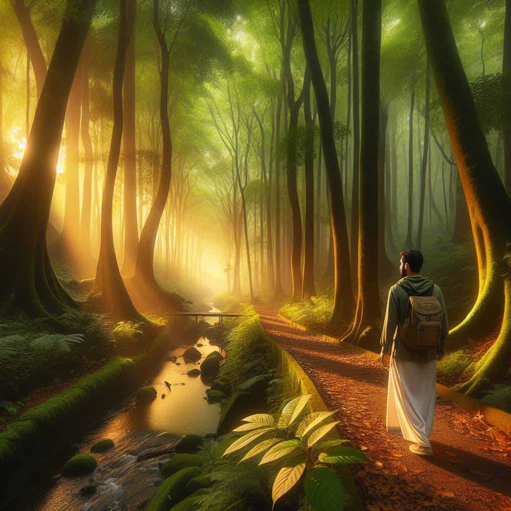 featured the benefits of spending time in nature for stress relief