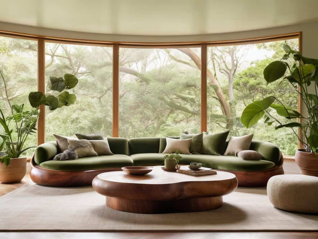 Organic shaped furniture for harmony