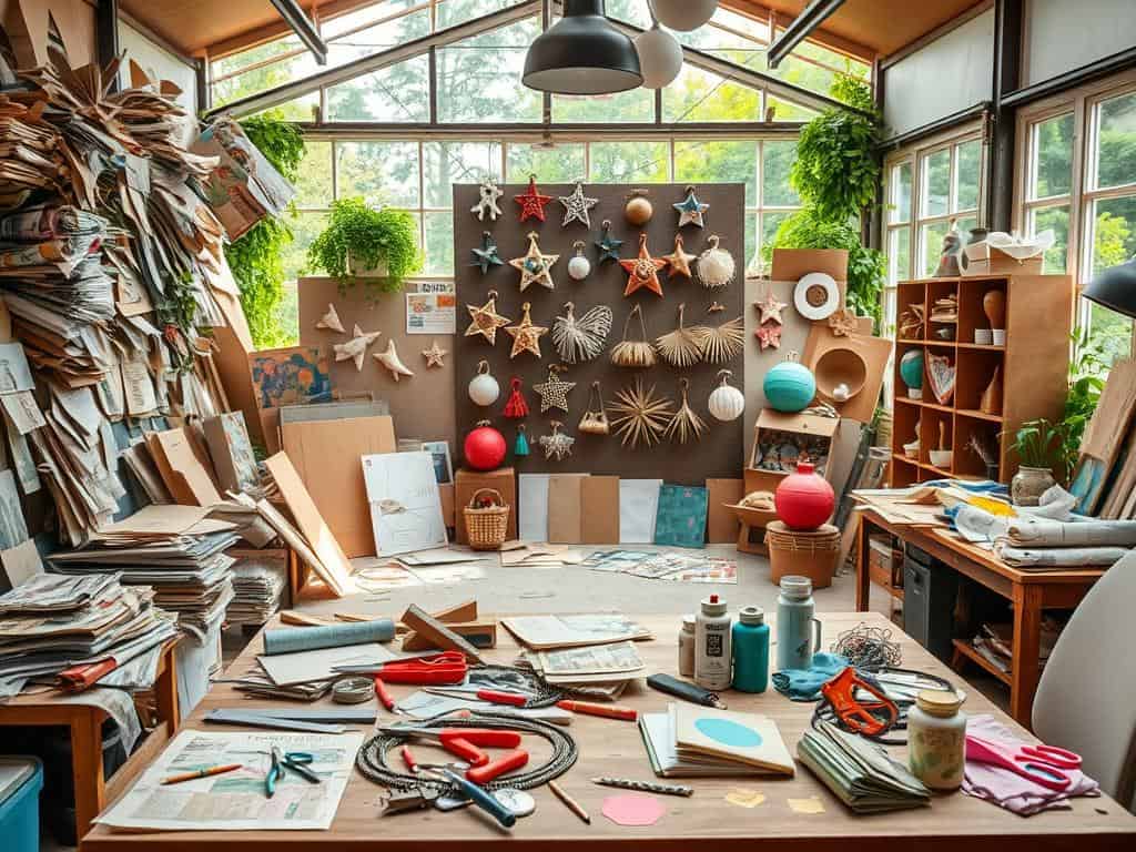Cost-effective crafting using recycled materials
